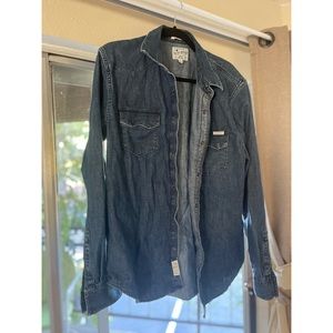 Thick Denim Button Up